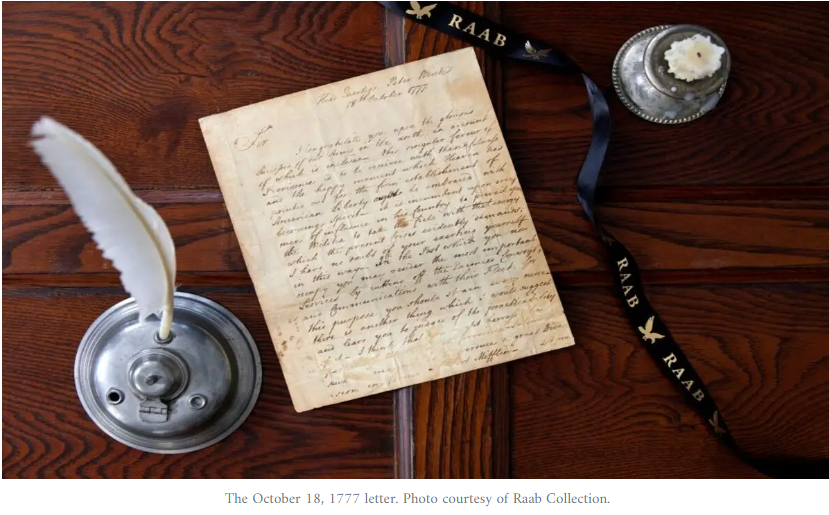 George Washington’s The Revolutionary War Letter on Sale